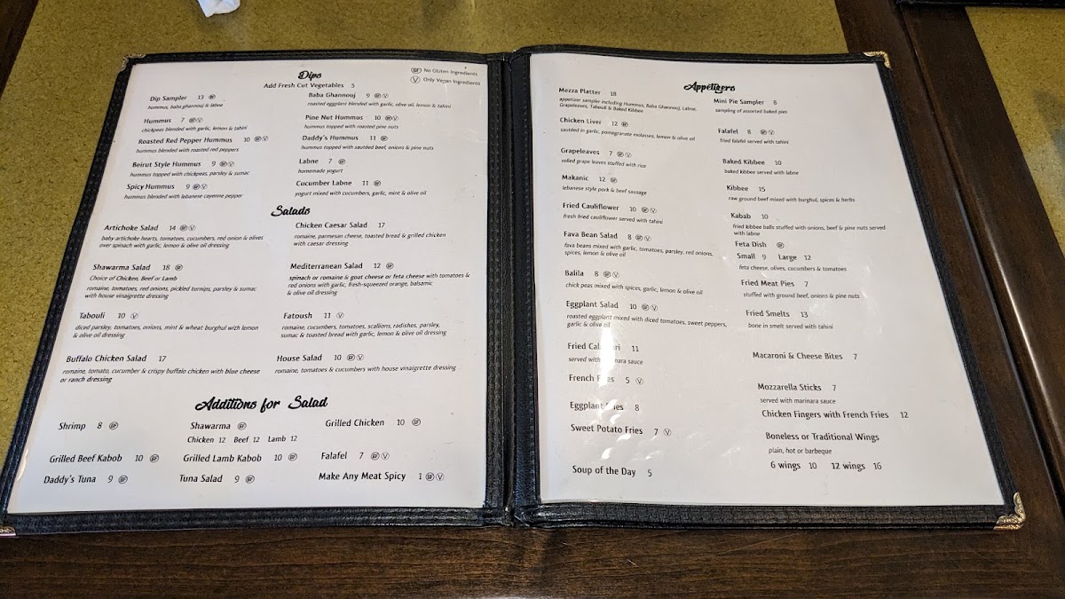 Menu - Daddy's Place photo 4