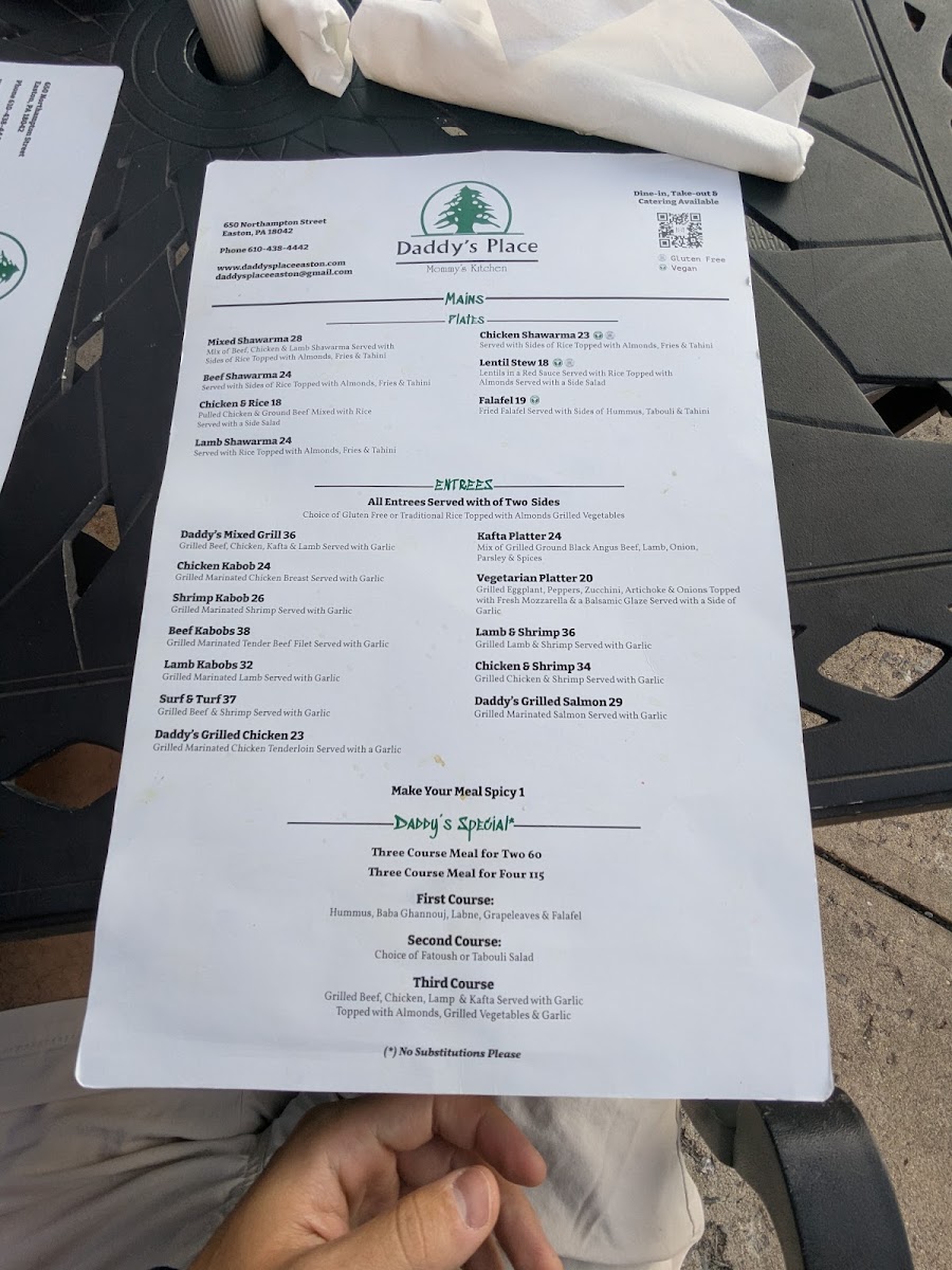 Menu - Daddy's Place photo 5